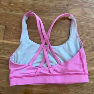 Lulu Lemon hot pink sports bra size 4